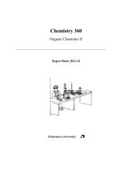 Chemistry 360 - Athabasca University