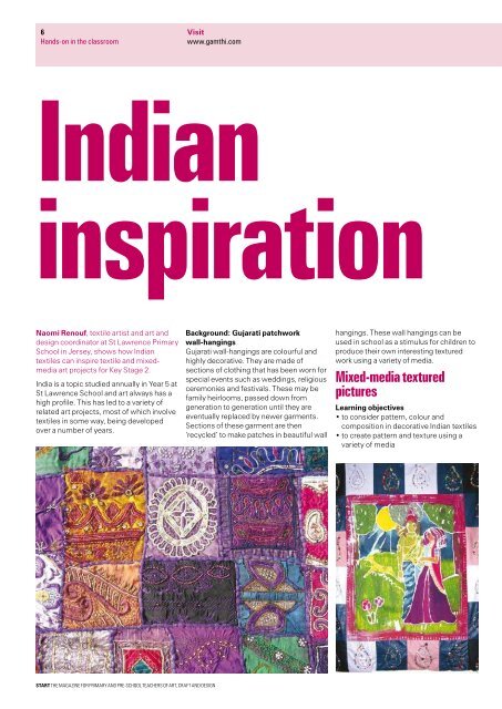 textiles issue - The National Society for Education in Art and Design