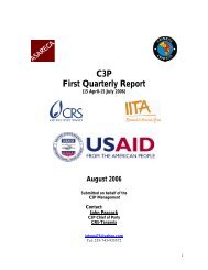 C3P First Quarterly Report - Crop Crisis Control Project - IITA