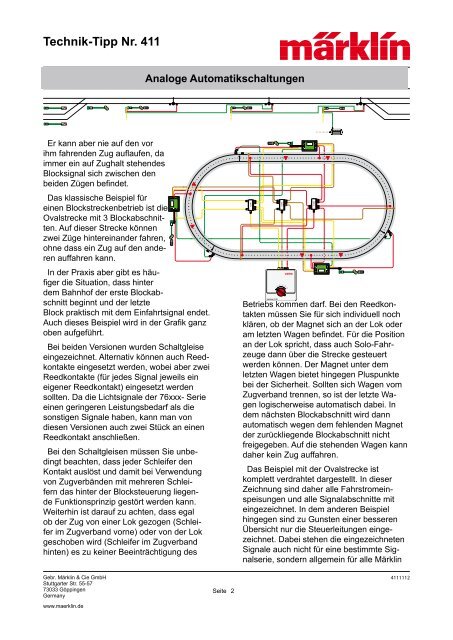 Technik-Tipp Nr. 411 - Märklin