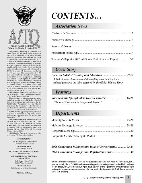 1) ATQ Spring 2006 Pages - Airlift/Tanker Association