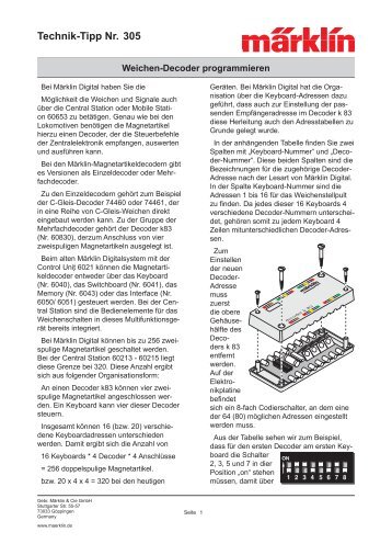 Technik-Tipp Nr. 305 - Märklin