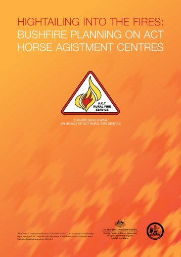 BusHFire planning on aCt Horse agistment Centres - Zone 16