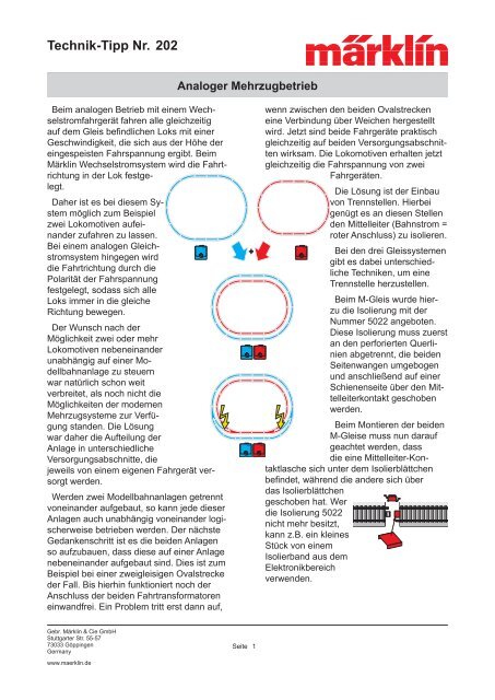 Technik-Tipp Nr. 202 - Märklin