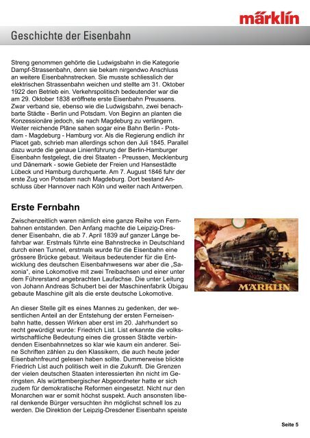 Geschichte der Eisenbahn Geschichte der Eisenbahn