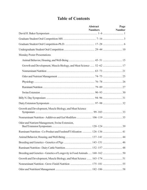 2006 Abstracts - American Society of Animal Science