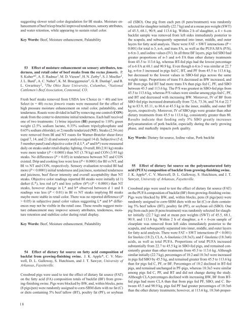 2006 Abstracts - American Society of Animal Science