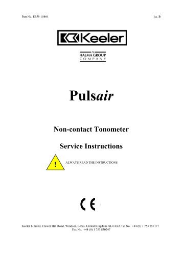 PULSAIR EasyEye - Keeler Instruments