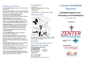 3. Erlanger TELEMEDIZIN Symposium - E-HEALTH-COM