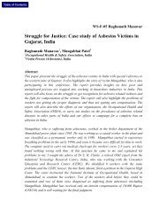 Struggle for Justice: Case study of Asbestos Victims in Gujarat, India