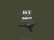 BT SA-17 Pistol Manual - Paintball Solutions