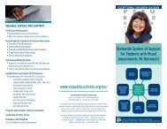 VI Outreach Brochure - Exceptional Children - Public Schools of ...