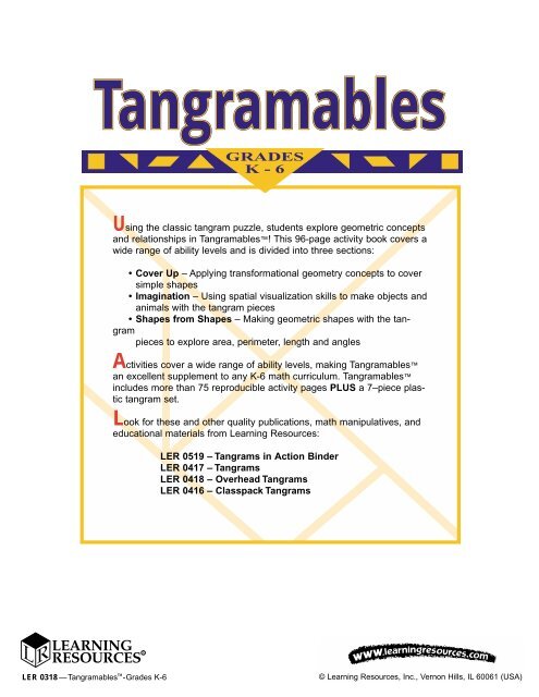 Tangramables™ Book with Tangram - Learning Resources