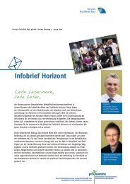 Infobrief Horizont - Horizont Fachklinik Rees