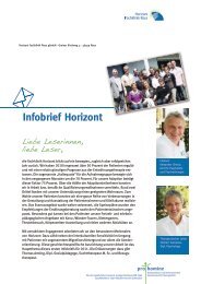 Infobrief Horizont - Horizont Fachklinik Rees