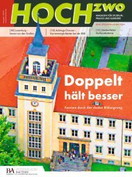 HOCHzwo - Ausgabe 1/2010 - der Studienakademie Bautzen