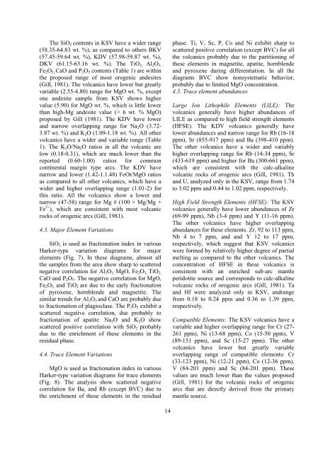 Petrogenesis of Plio-Pleistocene volcanic rocks from the chagai arc ...