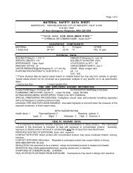 MATERIAL SAFETY DATA SHEET - Maintex