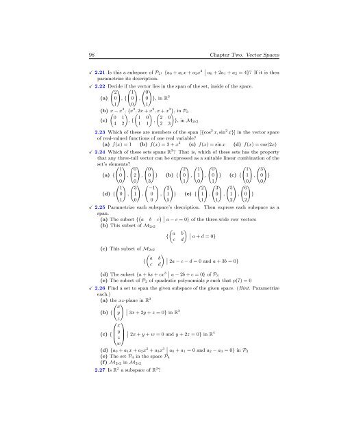 Linear Algebra