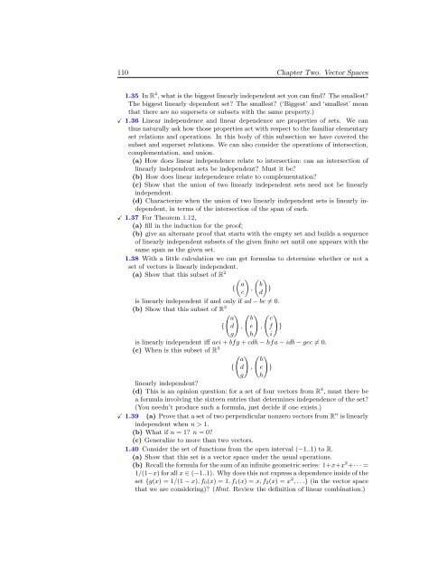 Linear Algebra