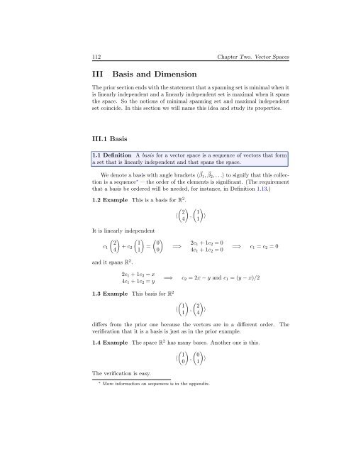 Linear Algebra