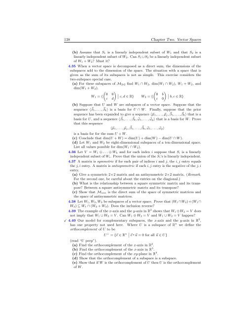 Linear Algebra