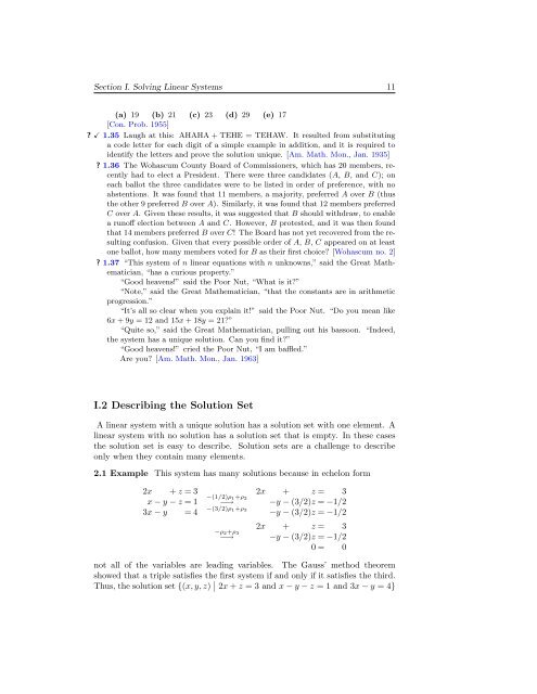 Linear Algebra