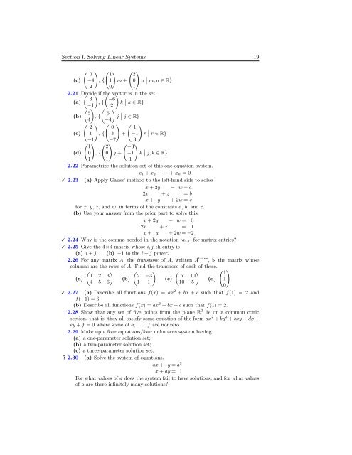 Linear Algebra