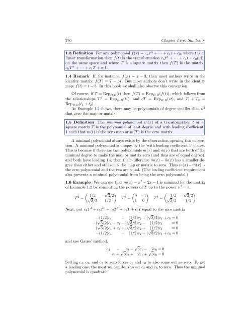 Linear Algebra