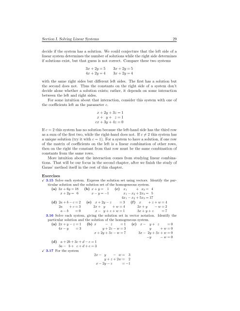 Linear Algebra