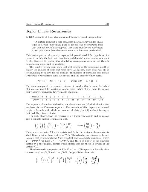 Linear Algebra