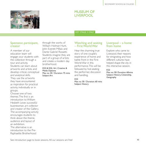 Education Live (pdf) - National Museums Liverpool