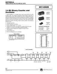 14-Bit Binary Counter and Oscillator MC14060B