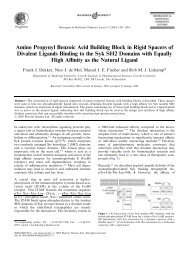 Amino Propynyl Benzoic Acid Building Block in Rigid Spacers of ...
