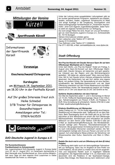 Amtsblatt - Meissenheim