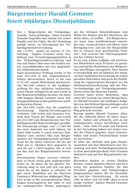 Ausgabe 40 (04.10.12) - Ortsgemeinde Kördorf