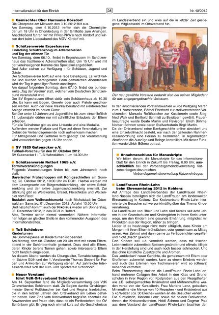 Ausgabe 40 (04.10.12) - Ortsgemeinde Kördorf