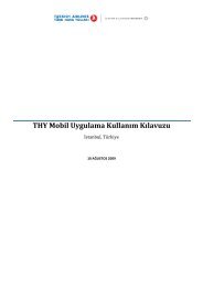 THY Mobil Uygulama KullanÄ±m KÄ±lavuzu - Turkish Airlines