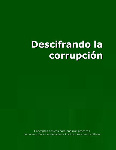 Descifrando la corrupciÃ³n - Offnews.info