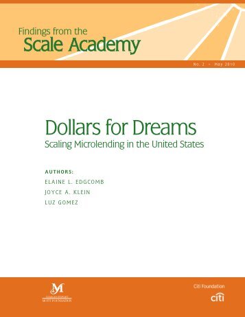 Dollars for Dreams: Scaling Microlending in the United States - Field