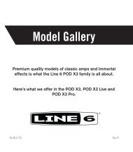 Line 6 POD X3 family Model Gallery - Revision B - Musifex