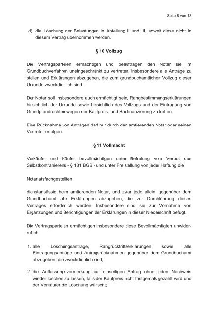 Musterkaufvertrag GrundstÃ¼ck - heimatgrund.de