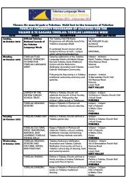 Tokelau Language Week Activities 2012