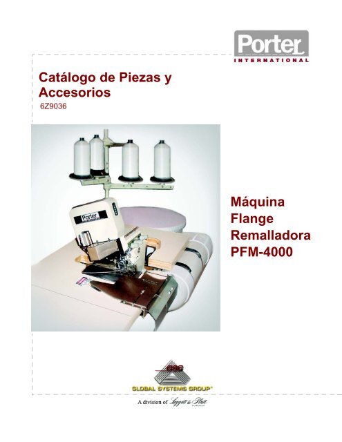 Catalogo de partes para Porter PFM-4000