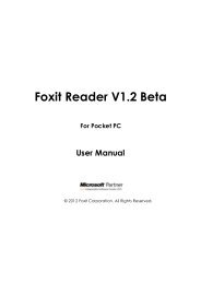 Foxit Reader for Pocket PC V1.2 Beta