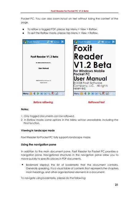 Foxit Reader for Pocket PC V1.2 Beta