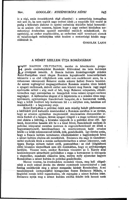 Magyar Szemle 45. kötet (1943. 7-12. sz.) - izamky.sk