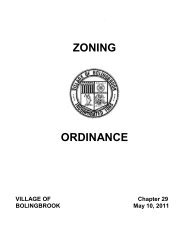 ZONING ORDINANCE - Bolingbrook