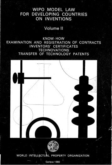 wipo model law for developing countries on inventions - Knowledge ...