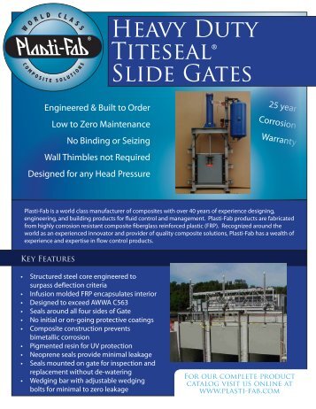 Heavy Duty Titeseal Gates.pdf - Plasti-Fab, Inc.